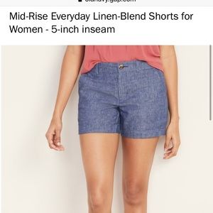 Linen shorts